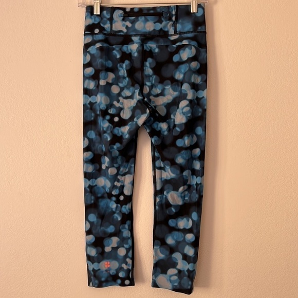 Sweaty Betty X ModelFIT Blue/Black Tranquil Lights Zero Gravity Leggings Size S - Picture 5 of 8